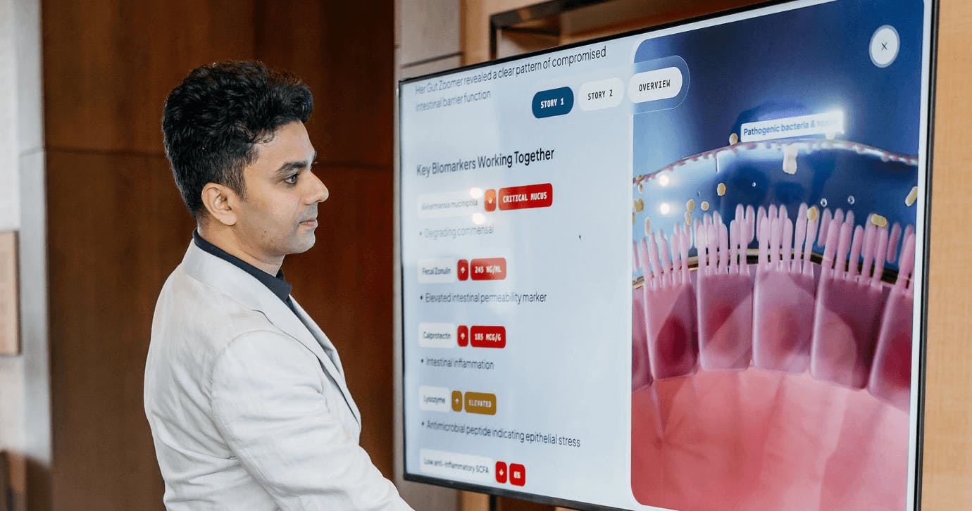 Event installation optimized for large touchscreen displays with responsive navigation